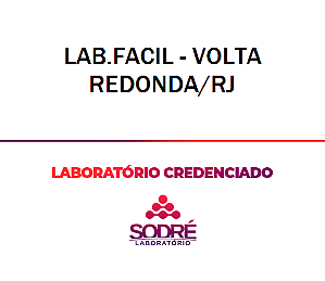 Exame Toxicológico - Volta Redonda-RJ - LAB.FACIL - VOLTA REDONDA/RJ (C.N.H, Empregado CLT, Concurso Público)