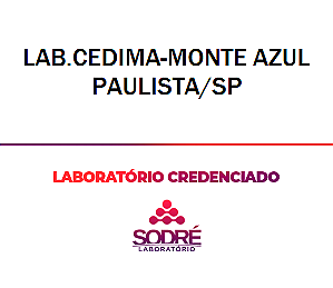 Exame Toxicológico - Monte Azul Paulista-SP - LAB.CEDIMA-MONTE AZUL PAULISTA/SP (C.N.H, Empregado CLT, Concurso Público)