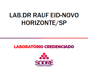 Exame Toxicológico - Novo Horizonte-SP - LAB.DR RAUF EID-NOVO HORIZONTE/SP (C.N.H, Empregado CLT, Concurso Público)