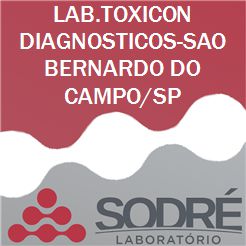 Exame Toxicológico - Sao Bernardo Do Campo-SP - LAB.TOXICON DIAGNOSTICOS-SAO BERNARDO DO CAMPO/SP (C.N.H, Empregado CLT, Concurso Público)