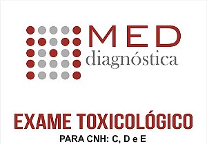 Exame Toxicológico - Valinhos-SP - LAB. MED DIAGNOSTICA-VALINHOS/SP (C.N.H, Empregado CLT, Concurso Público)
