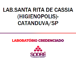 Exame Toxicológico - Catanduva-SP - LAB.SANTA RITA DE CASSIA (HIGIENOPOLIS)-CATANDUVA/SP (C.N.H, Empregado CLT, Concurso Público)
