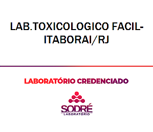 Exame Toxicológico - Itaborai-RJ - LAB.TOXICOLOGICO FACIL-ITABORAI/RJ (C.N.H, Empregado CLT, Concurso Público)