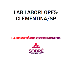 Exame Toxicológico - Clementina-SP - LAB.LABORLOPES-CLEMENTINA/SP (C.N.H, Empregado CLT, Concurso Público)
