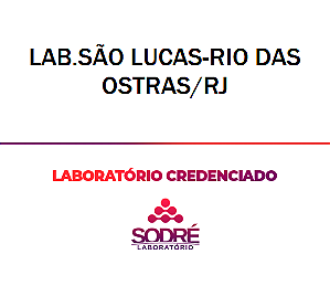 Exame Toxicológico - Rio Das Ostras-RJ - LAB.SÃO LUCAS-RIO DAS OSTRAS/RJ (C.N.H, Empregado CLT, Concurso Público)