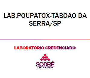 Exame Toxicológico - Taboao Da Serra-SP - LAB.POUPATOX-TABOAO DA SERRA/SP (C.N.H, Empregado CLT, Concurso Público)