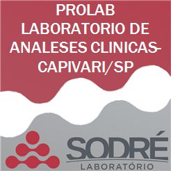 Exame Toxicológico - Capivari-SP - PROLAB LABORATORIO DE ANALESES CLINICAS-CAPIVARI/SP (C.N.H, Empregado CLT, Concurso Público)