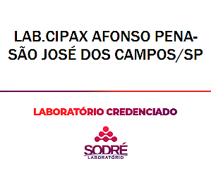 Exame Toxicológico - Sao Jose Dos Campos-SP - LAB.CIPAX AFONSO PENA-SÃO JOSÉ DOS CAMPOS/SP (C.N.H, Empregado CLT, Concurso Público)