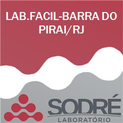 Exame Toxicológico - Barra Do Pirai-RJ - LAB.FACIL-BARRA DO PIRAI/RJ (C.N.H, Empregado CLT, Concurso Público)