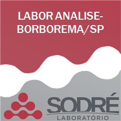 Exame Toxicológico - Borborema-SP - LABOR ANALISE-BORBOREMA/SP (C.N.H, Empregado CLT, Concurso Público)