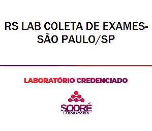 Exame Toxicológico - Sao Paulo-SP - RS LAB COLETA DE EXAMES-SÃO PAULO/SP (C.N.H, Empregado CLT, Concurso Público)