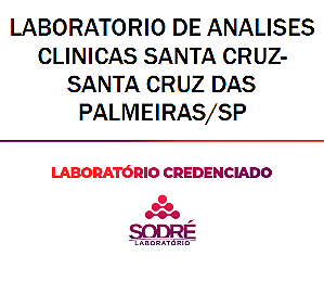 Exame Toxicológico - Santa Cruz Das Palmeiras-SP - LABORATORIO DE ANALISES CLINICAS SANTA CRUZ-SANTA CRUZ DAS PALMEIRAS/SP (C.N.H, Empregado CLT, Concurso Público)