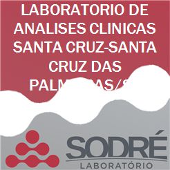 Exame Toxicológico - Santa Cruz Das Palmeiras-SP - LABORATORIO DE ANALISES CLINICAS SANTA CRUZ-SANTA CRUZ DAS PALMEIRAS/SP (C.N.H, Empregado CLT, Concurso Público)