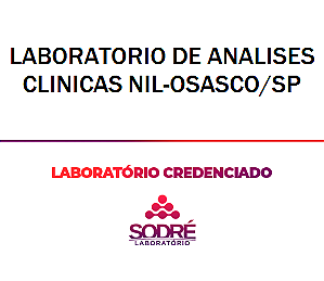 Exame Toxicológico - Osasco-SP - LABORATORIO DE ANALISES CLINICAS NIL-OSASCO/SP (C.N.H, Empregado CLT, Concurso Público)