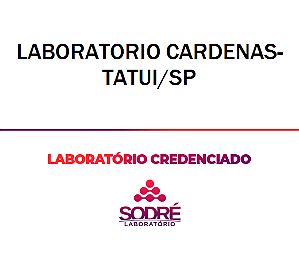 Exame Toxicológico - Tatui-SP - LABORATORIO CARDENAS-TATUI/SP (C.N.H, Empregado CLT, Concurso Público)