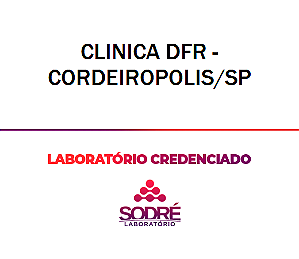 Exame Toxicológico - Cordeiropolis-SP - CLINICA DFR - CORDEIROPOLIS/SP (C.N.H, Empregado CLT, Concurso Público)