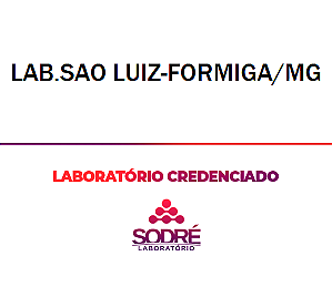 Exame Toxicológico - Formiga-MG - LAB.SAO LUIZ-FORMIGA/MG (C.N.H, Empregado CLT, Concurso Público)