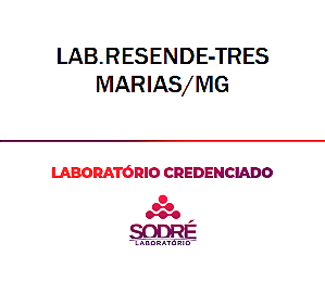Exame Toxicológico - Tres Marias-MG - LAB.RESENDE-TRES MARIAS/MG (C.N.H, Empregado CLT, Concurso Público)