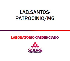 Exame Toxicológico - Patrocinio-MG - LAB.SANTOS-PATROCINIO/MG (C.N.H, Empregado CLT, Concurso Público)
