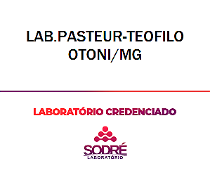 Exame Toxicológico - Teofilo Otoni-MG - LAB.PASTEUR-TEOFILO OTONI/MG (C.N.H, Empregado CLT, Concurso Público)