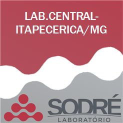 Exame Toxicológico - Itapecerica-MG - LAB.CENTRAL-ITAPECERICA/MG (C.N.H, Empregado CLT, Concurso Público)