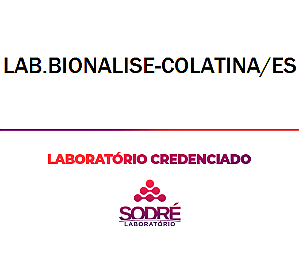 Exame Toxicológico - Colatina-ES - LAB.BIONALISE-COLATINA/ES (C.N.H, Empregado CLT, Concurso Público)
