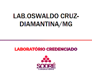 Exame Toxicológico - Diamantina-MG - LAB.OSWALDO CRUZ-DIAMANTINA/MG (C.N.H, Empregado CLT, Concurso Público)