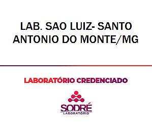 Exame Toxicológico - Santo Antonio Do Monte-MG - LAB. SAO LUIZ- SANTO ANTONIO DO MONTE/MG (C.N.H, Empregado CLT, Concurso Público)