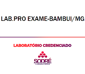 Exame Toxicológico - Bambui-MG - LAB.PRO EXAME-BAMBUI/MG (C.N.H, Empregado CLT, Concurso Público)