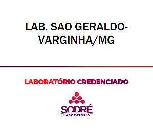 Exame Toxicológico - Varginha-MG - LAB. SAO GERALDO- VARGINHA/MG (C.N.H, Empregado CLT, Concurso Público)