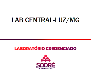 Exame Toxicológico - Luz-MG - LAB.CENTRAL-LUZ/MG (C.N.H, Empregado CLT, Concurso Público)