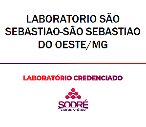 Exame Toxicológico - Sao Sebastiao Do Oeste-MG - LABORATORIO SÃO SEBASTIAO-SÃO SEBASTIAO DO OESTE/MG (C.N.H, Empregado CLT, Concurso Público)