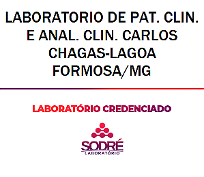 Exame Toxicológico - Lagoa Formosa-MG - LABORATORIO DE PAT. CLIN. E ANAL. CLIN. CARLOS CHAGAS-LAGOA FORMOSA/MG (C.N.H, Empregado CLT, Concurso Público)