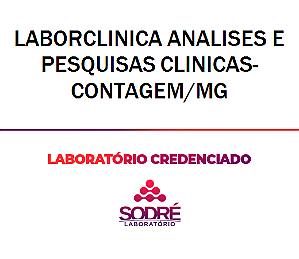 Exame Toxicológico - Contagem-MG - LABORCLINICA ANALISES E PESQUISAS CLINICAS-CONTAGEM/MG (C.N.H, Empregado CLT, Concurso Público)
