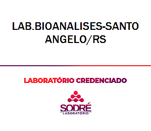 Exame Toxicológico - Santo Angelo-RS - LAB.BIOANALISES-SANTO ANGELO/RS (C.N.H, Empregado CLT, Concurso Público)