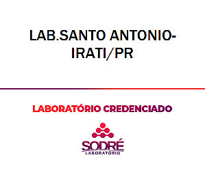 Exame Toxicológico - Irati-PR - LAB.SANTO ANTONIO-IRATI/PR (C.N.H, Empregado CLT, Concurso Público)
