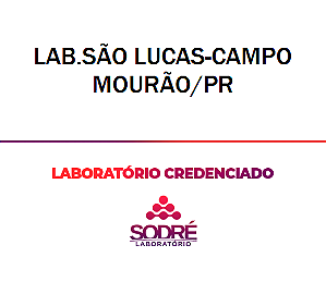 Exame Toxicológico - Campo Mourao-PR - LAB.SÃO LUCAS-CAMPO MOURÃO/PR (C.N.H, Empregado CLT, Concurso Público)
