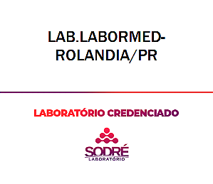 Exame Toxicológico - Rolandia-PR - LABORATORIO MEDICO DE ROLANDIA - ROLANDIA/PR (C.N.H, Empregado CLT, Concurso Público)