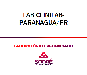 Exame Toxicológico - Paranagua-PR - LAB.CLINILAB-PARANAGUA/PR (C.N.H, Empregado CLT, Concurso Público)