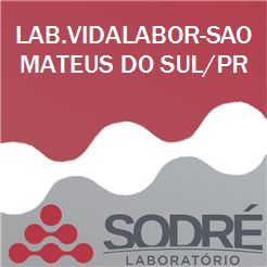 Exame Toxicológico - Sao Mateus Do Sul-PR - LAB.VIDALABOR-SAO MATEUS DO SUL/PR (C.N.H, Empregado CLT, Concurso Público)