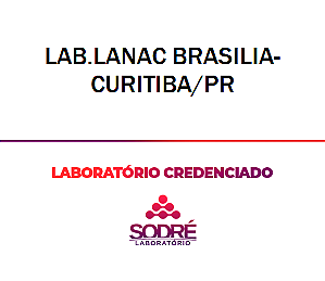 Exame Toxicológico - Curitiba-PR - LAB.LANAC BRASILIA-CURITIBA/PR (C.N.H, Empregado CLT, Concurso Público)