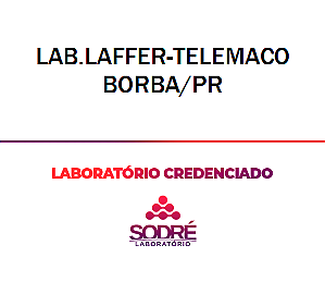 Exame Toxicológico - Telemaco Borba-PR - LAB.LAFFER-TELEMACO BORBA/PR (C.N.H, Empregado CLT, Concurso Público)