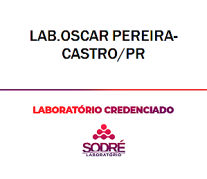 Exame Toxicológico - Castro-PR - LAB.OSCAR PEREIRA-CASTRO/PR (C.N.H, Empregado CLT, Concurso Público)