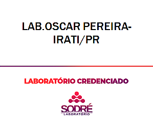 Exame Toxicológico - Irati-PR - LAB.OSCAR PEREIRA-IRATI/PR (C.N.H, Empregado CLT, Concurso Público)