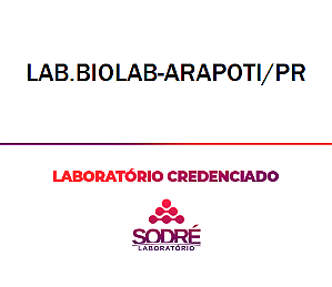 Exame Toxicológico - Arapoti-PR - LAB.BIOLAB-ARAPOTI/PR (C.N.H, Empregado CLT, Concurso Público)
