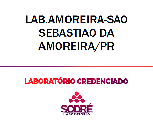 Exame Toxicológico - Sao Sebastiao Da Amoreira-PR - LAB.AMOREIRA-SAO SEBASTIAO DA AMOREIRA/PR (C.N.H, Empregado CLT, Concurso Público)