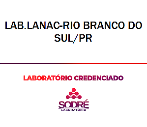 Exame Toxicológico - Rio Branco Do Sul-PR - LAB.LANAC-RIO BRANCO DO SUL/PR (C.N.H, Empregado CLT, Concurso Público)
