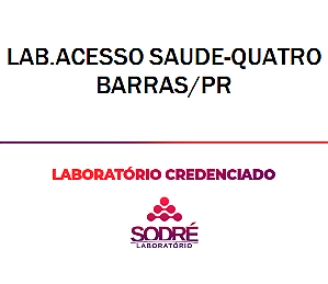 Exame Toxicológico - Quatro Barras-PR - LAB.ACESSO SAUDE-QUATRO BARRAS/PR (C.N.H, Empregado CLT, Concurso Público)