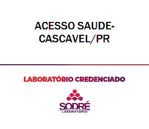 Exame Toxicológico - Cascavel-PR - ACESSO SAUDE-CASCAVEL/PR (C.N.H, Empregado CLT, Concurso Público)