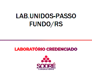 Exame Toxicológico - Passo Fundo-RS - LAB.UNIDOS-PASSO FUNDO/RS (C.N.H, Empregado CLT, Concurso Público)